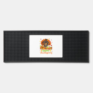 Happy Thanksgiving Dachshund Dog Turkey Dog Lover Bar Mat