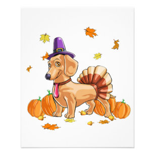 Happy Thanksgiving Dachshund Turkey Costume T  Fun Flyer