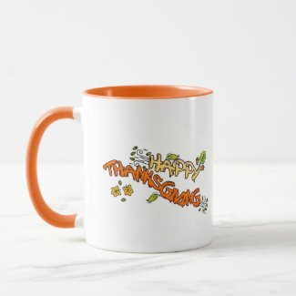 Happy Thanksgiving day and hello autumn MUG