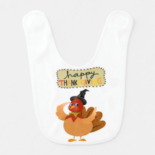 Happy Thanksgiving Day Baby Bib