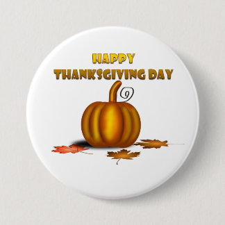 Happy Thanksgiving Day Button