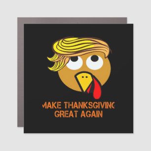 Happy Thanksgiving Day Car Magnet