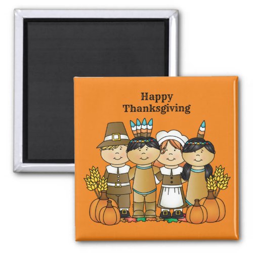 Happy Thanksgiving Day Children Magnet