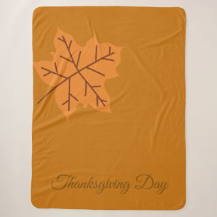 Happy Thanksgiving Day,Fall Autumn Season, Modern Sherpa Blanket