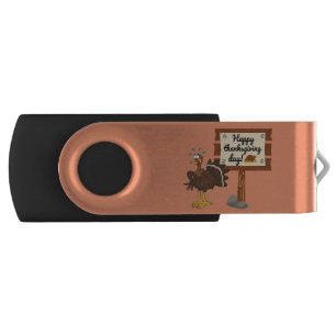 Happy Thanksgiving Day Funny Flash Drive