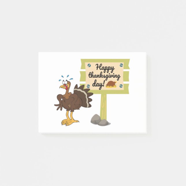 Happy Thanksgiving Day Funny Post-it Notes (Front)