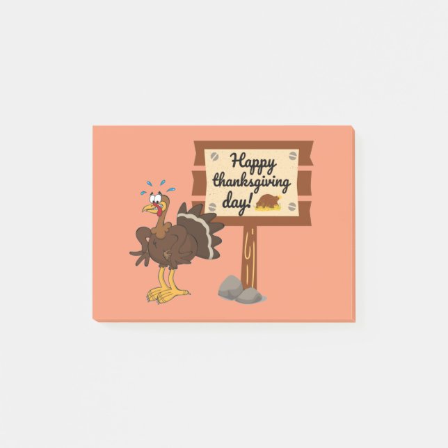 Happy Thanksgiving Day Funny Post-it Notes (Front)