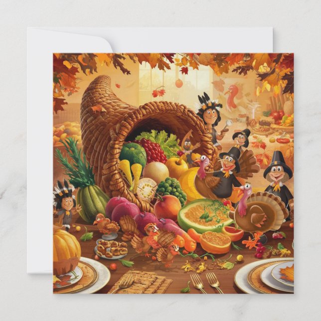 HAPPY THANKSGIVING DAY HOLIDAY CARD (Front)