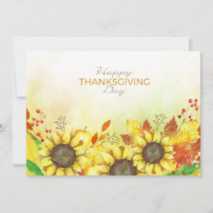 Happy Thanksgiving Day Holiday Card