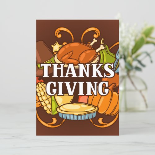 Happy Thanksgiving Day Invitation