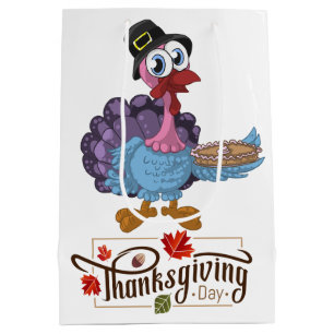 Happy Thanksgiving Day Medium Gift Bag