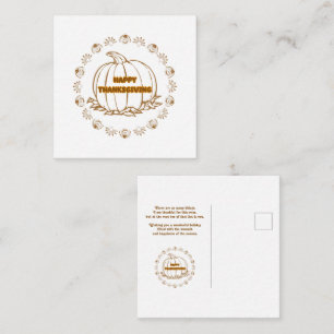 happy thanksgiving day note card