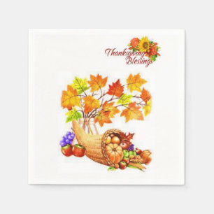 Happy Thanksgiving Day Paper Napkins