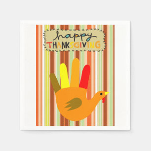Happy Thanksgiving Day Paper Napkins