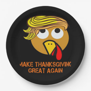 Happy Thanksgiving Day Paper Plates