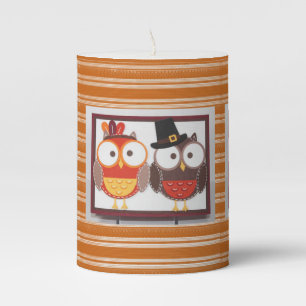 Happy Thanksgiving Day Pilar Candle