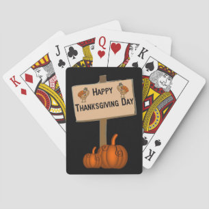 Happy Thanksgiving Day Playing Card Deck