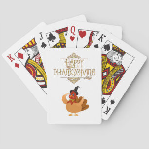 Happy Thanksgiving Day Playing Card Deck