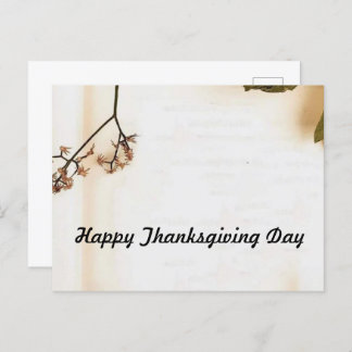 Happy Thanksgiving Day Postcard
