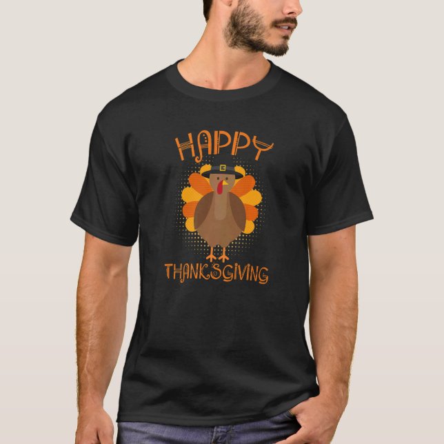 Happy Thanksgiving Day  Thanksgiving Day  Holiday  T-Shirt (Front)