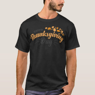 Happy Thanksgiving Day Turkey USA Family  T-Shirt