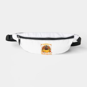 Happy Thanksgiving Doberman Dog Turkey Pumpkin  Fanny Pack