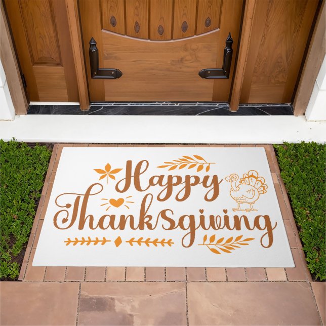 Happy Thanksgiving Doormat (Outdoor)