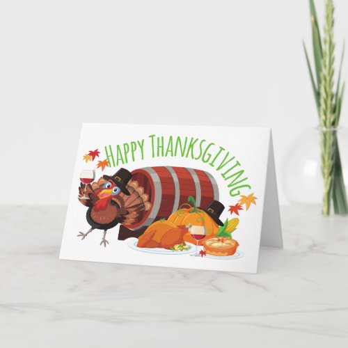 happy thanksgiving drunk turkey invitation