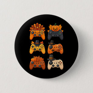 Happy Thanksgiving Fall Gaming Controllers Turkey  Button