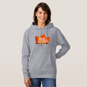 HAPPY THANKSGIVING FALL LEAVES AUTUMN LEAF  HOODIE