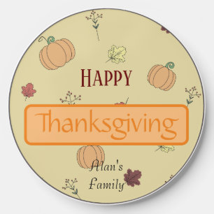 Happy Thanksgiving Family Gift Wireless Charger