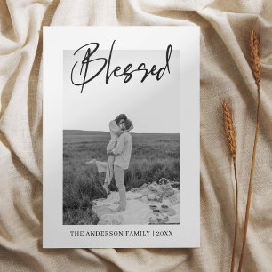 Happy Thanksgiving Family Photo Blessed