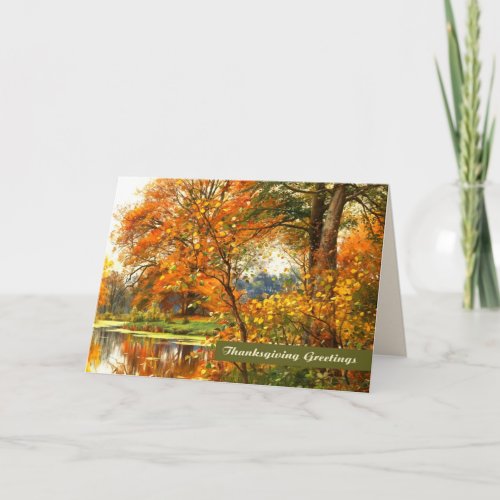 Happy Thanksgiving Fine Art Greeting Cards