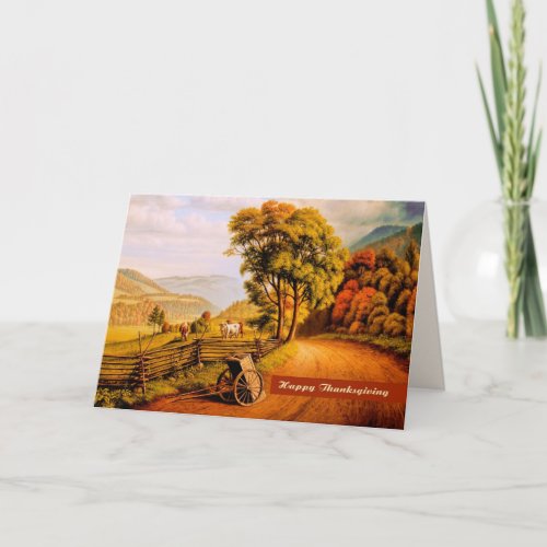 Happy Thanksgiving Fine Art Greeting Cards