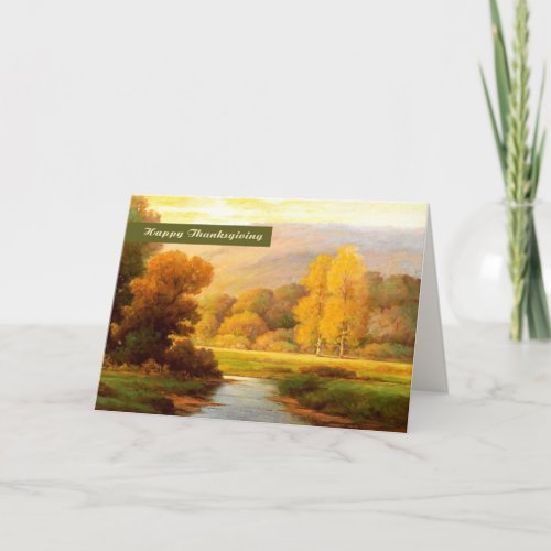 Happy Thanksgiving Fine Art Greeting Cards