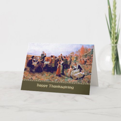 Happy Thanksgiving Fine Art  Holiday Card