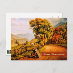 Happy Thanksgiving. Fine Art Postcard