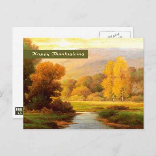 Happy Thanksgiving Fine Art Postcard