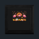 Happy Thanksgiving Flamingo Happy Fall Y'all Thank Gift Box<br><div class="desc">Happy Thanksgiving Flamingo Happy Fall Y'all Thankful Season</div>