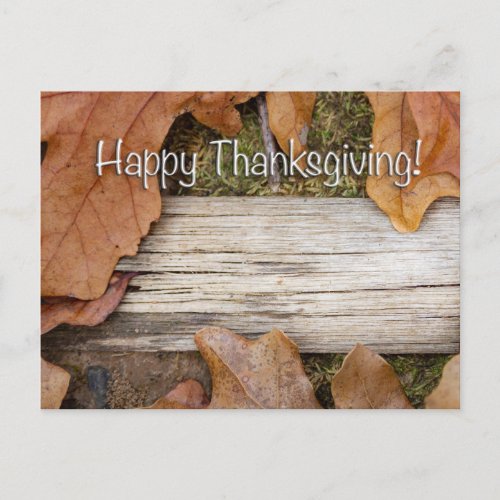 Happy Thanksgiving Frame with room for your photo Postcard