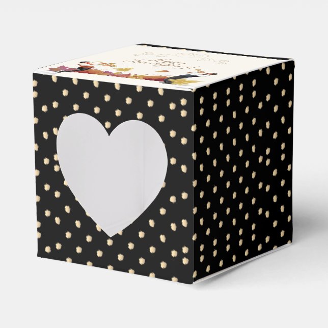 Happy Thanksgiving! Friendsgiving JAZZ Retro Party Favor Boxes (Front Side)