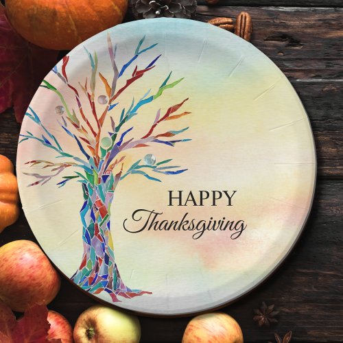 Happy Thanksgiving Friendsgiving  Paper Plates