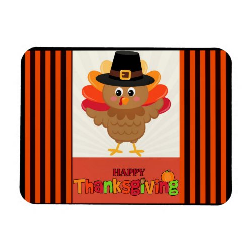 Happy Thanksgiving from Mr Turkey Card Magnet