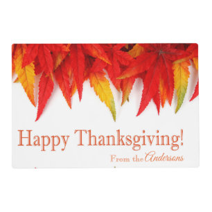 Happy Thanksgiving from Our Family! Placemat