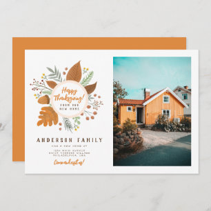 Happy Thanksgiving from our New Home Moving Invitation