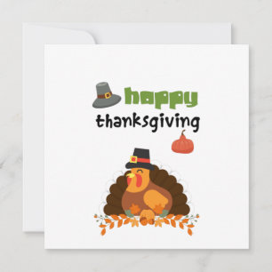 Happy Thanksgiving- Fun Turkey Card