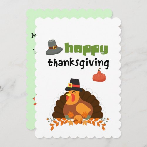 Happy Thanksgiving_ Fun Turkey Card