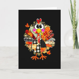 Happy Thanksgiving Funny Turkey Family Dinner Than Card