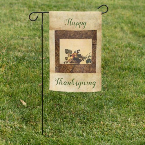 Happy Thanksgiving Garden Flag