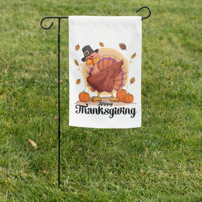Happy Thanksgiving  Garden Flag (In SItu)